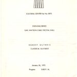 Gail Watson Cable Recital Hall (1972) (page 1)