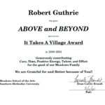 Robert Guthrie (Above & Beyond Award-SMU-2000-2001)