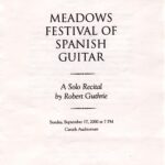 Robert Guthrie (SMU/Meadows Festival of Spanish Guitar/Sept. 2000) (page 1)