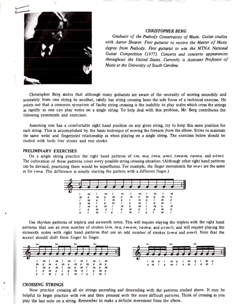 Christopher Berg: Three-Finger Scales Article