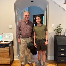 With long-time (4 years) and talented student (in-home lessons).